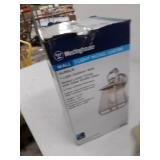 Westinghouse Lighting 6357500 1 Light Wall Fixture with Clear Waffle Glass, Nickel Luster