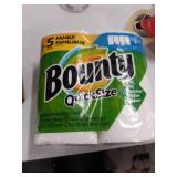 Bounty Quick-Size Paper Towels, White, 8 Family Rolls = 20 Regular Rolls