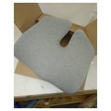 Cushion Lab Patented Pressure Relief Seat Cushion for Long Sitting Hours on Office/Home Chair, Car, Wheelchair - Extra-Dense Memory Foam for Hip, Tailbone, Coccyx, Sciatica - Light Grey