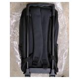 Travel Backpack with Wheels and Handle - Black