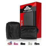 Bear Grips Wrist Wraps Set - Superior Wrist Wraps for Weightlifting, Heavy Duty Lifting Wrist Wraps Support for Men & Women. Two Wrist Wrap Per Pair, 2-Band, 18", Black