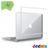 UESWILL Glossy See Through Crystal Clear Hard Shell Case Cover Compatible with 2010-2017 Release MacBook Air 13 inch (Model: A1466 / A1369) + Microfibre Cleaning Cloth, Clear