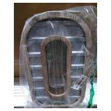 XXL 14" Galvanized Metal and Wood Industrial Home and Business Wall Letters Monogram Letter O