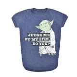 Star Wars for Pets "Judge Me by My Size, Do You?" Dog Tee | Star Wars for Pets Dog Shirt | Size Small| Soft, Cute, and Comfortable Dog Clothing and Apparel