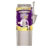 Litter Genie XL Pail, Ultimate Cat Litter Disposal System, Locks Away odors, Includes One Refill, Silver