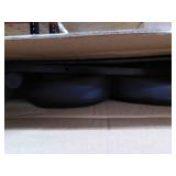 CHADIOR Ergonomic Kneeling Stool for Home Office Posture Desk Chair for Work with Thick Foam Cushions and Smooth Gliding Casters, Black