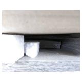 Furinno 11157GYW/BK Andrey End Table Nightstand with Bin Drawer, 1-Pack, French Oak Grey