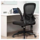 Hbada Office Chair, Ergonomic Desk Chair, Computer Mesh Chair with Lumbar Support and Flip-up Arms,Black