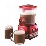Nostalgia HCM700RETRORED Retro 32-Ounce Hot Chocolate, Milk Frother, Cappuccino,Latte Maker and Dispenser