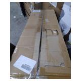 House, Home and More Set of 15 Skid-Resistant Carpet Stair Treads Traditional Lattice with Floral Border - Ebony Black, 8 Inches X 26 Inches