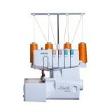 Brother 1034D 3 or 4 Thread Serger with Easy Lay In Threading, White