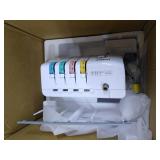 Brother 1034D 3 or 4 Thread Serger with Easy Lay In Threading, White