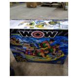 WOW World of Watersports Macho Multiple Riding Positions Tube 1 2 or 3 Person Inflatable Deck and Cockpit Towable Tube for Boating, 16-1030
