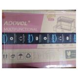 ADOVEL Dish Drying Rack and Drainboard Set, 2 Tier Dish Drainer with Swivel Spout for Kitchen Counter, 304 Stainless Steel