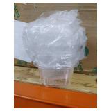 Rubbermaid Brilliance Storage Plastic Lids | BPA Free, Leak Proof Food Container, Clear, 24-Piece