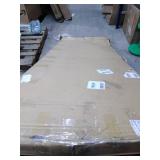 Baxton Studio Hilda Modern and Contemporary Greyish Beige Fabric King Size Headboard