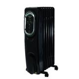 Honeywell HZ-789 EnergySmart Electric Oil Filled Radiator Whole Room Heater, Black, 24.45"H x 9.06"D x 13.74"W (HZ789)