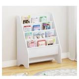 UTEX Kids Sling Bookshelf, Magazine Rack - Book Rack for Kids,Book Organizer (White)