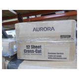 Aurora AU1230XA Anti-Jam 12-Sheet Crosscut Paper and Credit Card Shredder with 5.2-gallon Wastebasket