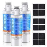 PUREPLUS ADQ747935 Replacement for LG LT1000P LT1000 Kenmore Elite 9980 LT1000PC, MDJ64844601 ADQ74793501, LMXS28626S, LFXS26973S, LMXS30796S, LMXC23796S LT120F Refrigerator Water and Air Filter,3Pack