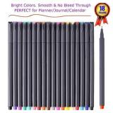 iBayam Journal Planner Pens Colored Pens Fine Point Markers Fine Tip Drawing Pens Porous Fineliner Pen for Bullet Journaling Writing Note Taking Calendar Coloring Art Office School Supplies, 18 Colors