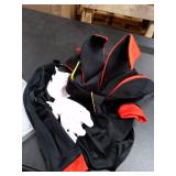 Lopbraa Kids Black Hedgehog Costume Jumpsuit for Kids Boys Aged 3-14 with Gloves and Hedgehog Headgear Cap (L/suggest 7-10T, Black)