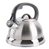 Mr. Coffee Flintshire Stainless Steel Whistling Tea Kettle, 1.75-Quart, Brushed Satin
