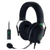Razer BlackShark V2 Gaming Headset: THX 7.1 Spatial Surround Sound - 50mm Drivers - Detachable Mic - PC, PS4, PS5, Switch, Xbox One, Xbox Series X & S, Mobile - 3.5 mm Audio Jack & USB DAC - Black