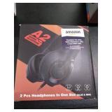 SENICC 2 Pack Gaming Headset with Microphone for PS4 Xbox One, Over Ear 3.5mm PC Headphone with Lightweight Design Noise Cancelling Volume Control for Laptop, Mac, iPad, Tablet