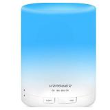 URPOWER 2nd Generation 300ml Aroma Essential Oil Diffuser Ultrasonic Air Humidifier with AUTO Shut Off and 6-7 Hours Continuous Diffusing - 7 Color Changing Lights and 4 Timer Settings