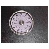 Kitchen Timer for Cooking Visual Countdown Timer 60 Minute Magnetic Mechanical Egg Timer Manual Wind Up with Alarm Small Size Stainless Black