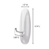 Command Large Wire Hooks, 4-Hooks, 8-Strips, Holds up to 5 lbs - Easy to Open Packaging