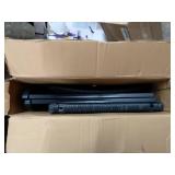 C-Hopetree Outdoor Rocking Chair for Outside Patio Porch, Metal Frame, Black All Weather Wicker