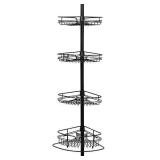 Zenna Home 2161HB Shower Tension Pole Caddy, Bronze