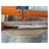 SONGMICS Round Laundry Cart, Laundry Hamper on Wheels, with Steel Frame and Removable Bag, 4 Casters and 2 Brakes, Cream and Silver Color URLS01MZ