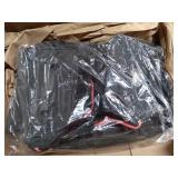 Olympia 8 Pocket Rolling Duffel Bag, Black/Red, 22 inch