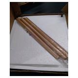 Haton Side Table, Round White Modern Home Decor Coffee Tea End Table for Living Room, Bedroom and Balcony, Easy Assembly (16.5 x 20.5 inches)