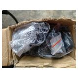 135L Laundry Cloth Hamper Bag Sorter Basket Bin Foldable 3 Sections with Aluminum Frame 24