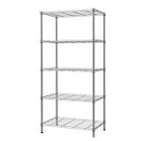 SINGAYE 5 Tier Storage Rack Wire Shelving Unit Storage Shelves Metal for Pantry Closet Kitchen Laundry 660Lbs Capacity 23.6" L x 14" W x 59.1" H Silver