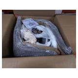 ALPHA HOME Bar Stools Counter Height Adjustable Bar Chair 360 Degree Swivel Seat Modern Square Pu Leather Kitchen Counter Stools Dining Chairs Set of 2,350 lbs Capacity.Brown