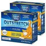 Fresh Step Outstretch Advanced Concentrated Clumping Litter with Febreeze Freshness, Lasts 50% Longer, Activated Carbon, 32 Pounds total (2Pack of 16 lb Boxes)