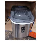 Euhomy Ice Maker Machine Countertop, 26 lbs in 24 Hours, 9 Cubes Ready in 6 Mins, Electric Ice Maker and Compact Potable Ice Maker with Ice Scoop and Basket. Perfect for Home/Kitchen/Office.(Silver)