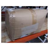 Grand Linen 7 Piece King Size Solid White Double-Needle Stitch Puckered Pinch Pleat Stripe Includes 1 Comforter, 3 Decorative Pillows, 1 Bed Skirt, 2 Shams