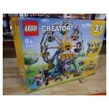 LEGO Creator 3in1 Ferris Wheel 31119 Building Kit with Rebuildable Toy Bumper Cars, Boat Swing and 5 Minifigures; 2021 (1,002 Pieces)