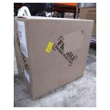 IRIS USA 12 Qt. Plastic Storage Bin Tote Organizing Container with Durable Lid and Secure Latching Buckles, Stackable and Nestable, 5 Pack, Pearl with Black Buckle