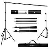 Backdrop Stand 6.5x10ft/2x3m,BDDFOTO Photo Video Party Background Stand Support System for Parties with Carring Bag