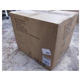 PHI VILLA Square Adjustable Height Leather and Metal Swivel Bar Stools, Set of 2