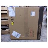 VASAGLE Side Table, Bedside Table, Round Coffee Table with Storage Space, Removable Storage Bag, Metal Frame, 50 x 50 cm, for Living Room, Bedroom, Industrial Design, Vintage Brown/Black LET281B01