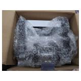 [10 Pack] BESTTEN Vienna Series Entry Door Lever with Removable Latch Plate, Solid Metal, Contemporary Round Handle Design for Exterior and Interior, Commercial and Residential, Matte Black