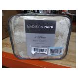 King/California King Eugenia Cotton Chenille Damask Duvet Cover Set Taupe